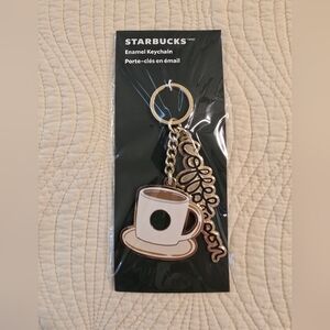 NWT Starbucks "Coffee Person" Cup Keychain